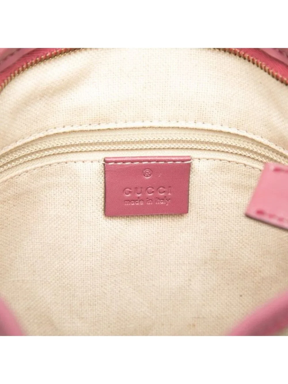 ★SOLD★ Gucci GG Supreme Tote Beige Pink Leather - Picture 5 of 6